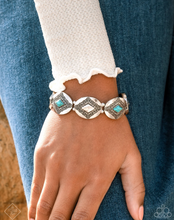 Load image into Gallery viewer, Paparazzi “Elemental Example” Blue Stretch Bracelet - Paparazzi Accessories
