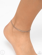 Load image into Gallery viewer, Paparazzi “Aligned Age” Silver Anklet Adjustable Clasp Bracelet - Paparazzi Accessories
