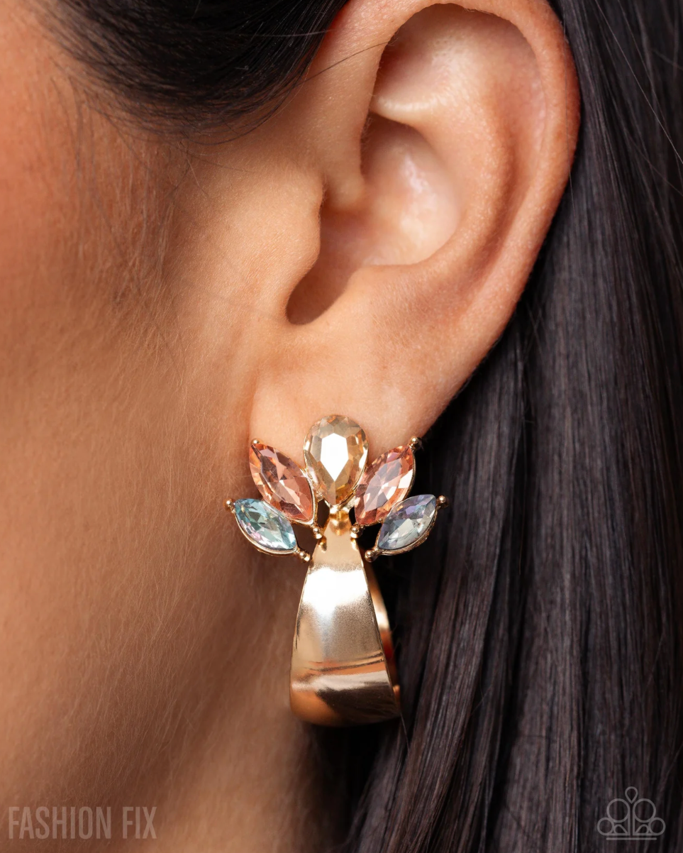 Paparazzi “Bequeathed Brilliance” Multi Hoop Earrings - Paparazzi Accessories