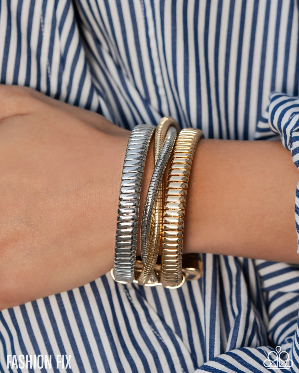 Paparazzi “Resolute Recognition” Multi Cuff Bracelet - Paparazzi Accessories