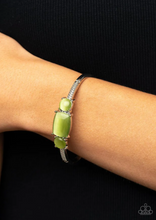 Load image into Gallery viewer, Paparazzi “Tranquil Treasure” Green Cuff Bracelet - Paparazzi Accessories

