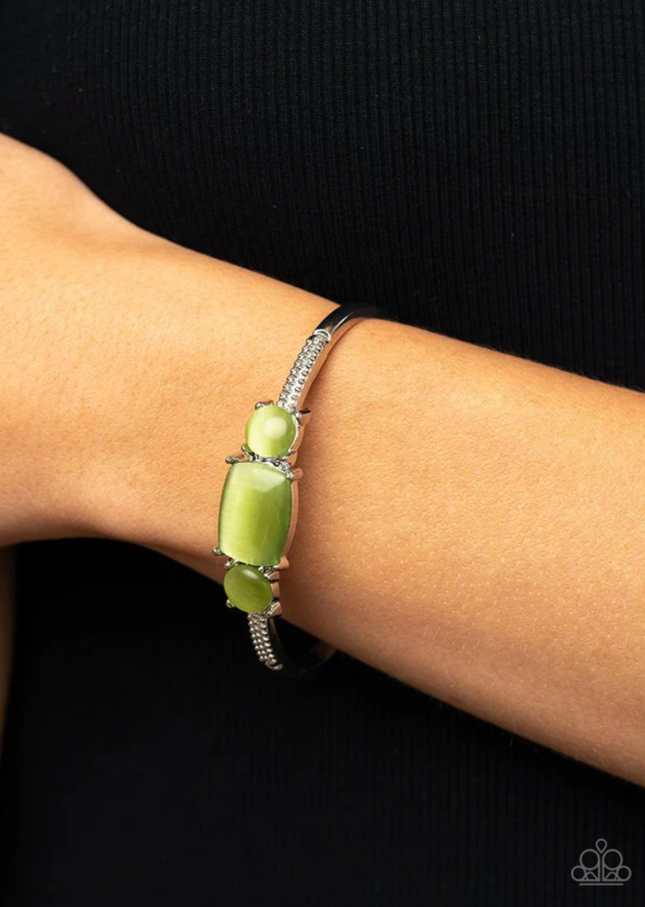 Paparazzi “Tranquil Treasure” Green Cuff Bracelet - Paparazzi Accessories