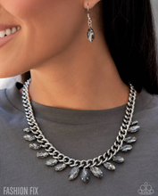 Load image into Gallery viewer, Paparazzi “Elegant Exception” Silver Necklace Earring Set - Paparazzi Accessories
