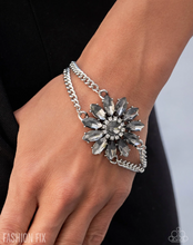 Load image into Gallery viewer, Paparazzi “Edge Elegance” Silver Adjustable Clasp Bracelet - Paparazzi Accessories
