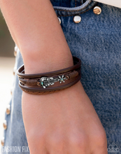 Load image into Gallery viewer, Paparazzi "Buckaroo Beginning" Blue Adjustable Clasp Bracelet - Paparazzi Accessories
