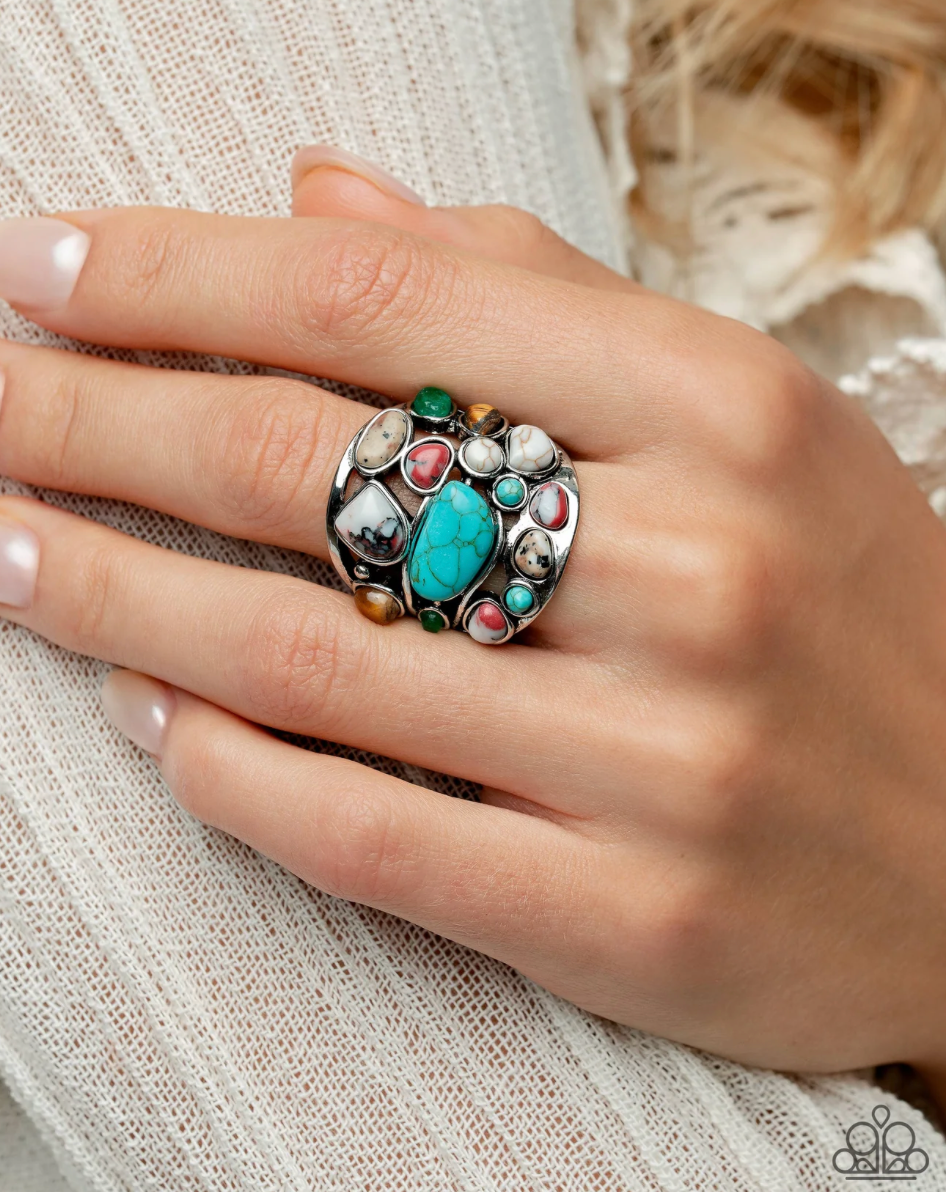 Paparazzi “Medley Mayhem” Multi Stretch Ring - Paparazzi Accessories