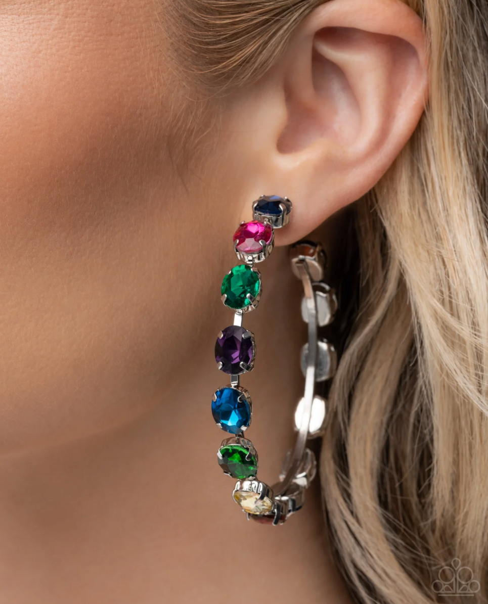 Paparazzi “Grand Finale Glitz” Multi Hoop Earrings - Paparazzi Accessories