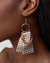 Load image into Gallery viewer, Paparazzi “Picnic Pizzaz” Brown Dangle Earrings - Paparazzi Accessories
