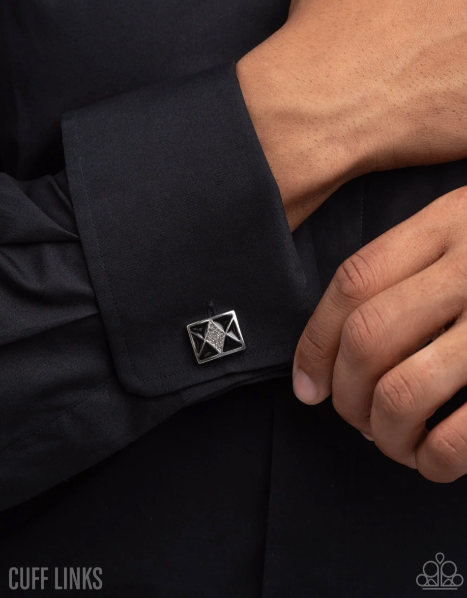 Paparazzi “Iconic Invitation” Black Cuff Links - Paparazzi Accessories
