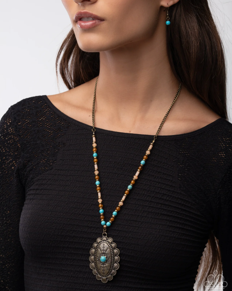 Paparazzi “Soulful Stones” Multi Necklace Earring Set - Paparazzi Accessories