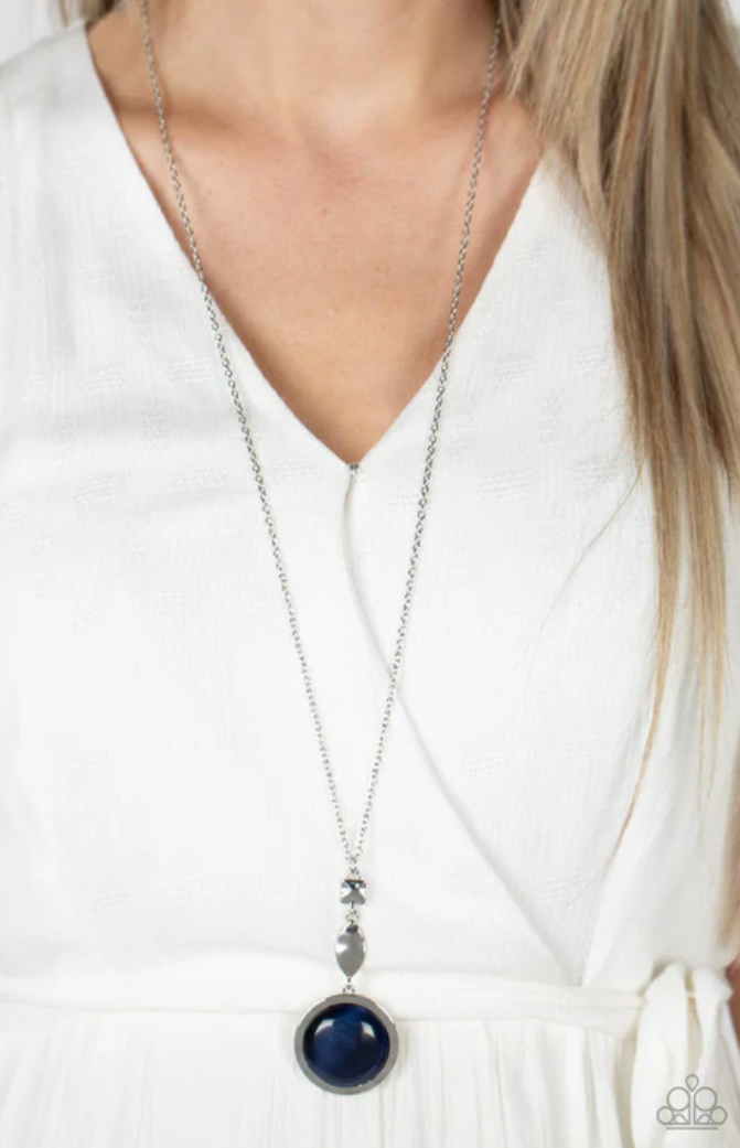 Paparazzi “Magic Carpet Cruise” Blue Necklace Earring Set - Paparazzi Accessories