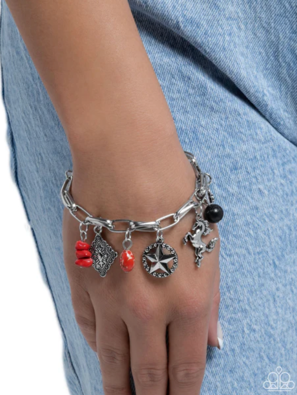 Western Wit Red Bracelet