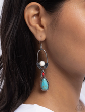 Load image into Gallery viewer, Paparazzi “Badlands Basic” Multi Dangle Earrings - Paparazzi Accessories
