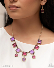 Load image into Gallery viewer, Paparazzi “Vintage Boho” Purple Necklace Earring Set - Paparazzi Accessories
