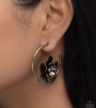 Load image into Gallery viewer, Paparazzi “Blossoming Balance” Brass Hoop Earrings - Paparazzi Accessories

