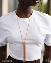 Load image into Gallery viewer, Paparazzi “Power Period” Gold Necklace Earring Set - Paparazzi Accessories
