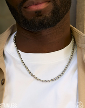 Load image into Gallery viewer, Paparazzi “Fashionable Follower”  Silver Stainless Steel Urban Necklace 2026 Convention Exclusive - Paparazzi Accessories
