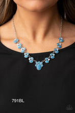 Load image into Gallery viewer, Paparazzi “Fairytale Forte” Blue Necklace Earring Set
