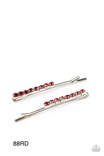 Load image into Gallery viewer, Paparazzi “Satisfactory Sparkle” Red Hair Clip
