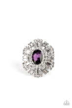 Load image into Gallery viewer, Paparazzi “Iceberg Ahead” Purple Stretch Ring
