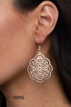 Load image into Gallery viewer, Paparazzi “Tour de Taj Mahal” Rose Gold Earrings
