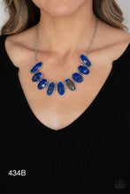 Load image into Gallery viewer, Paparazzi “Elliptical Episode” Blue - Necklace Earring Set
