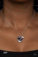 Load image into Gallery viewer, Paparazzi “Prismatic Projection” Purple Necklace Earring Set
