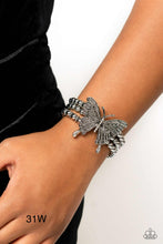 Load image into Gallery viewer, Paparazzi EMP Exclusive “First WINGS First” White Stretch Bracelet - Cindysblingboutique
