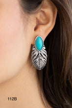 Load image into Gallery viewer, Paparazzi “Rural Roadrunner”Blue Post Earrings
