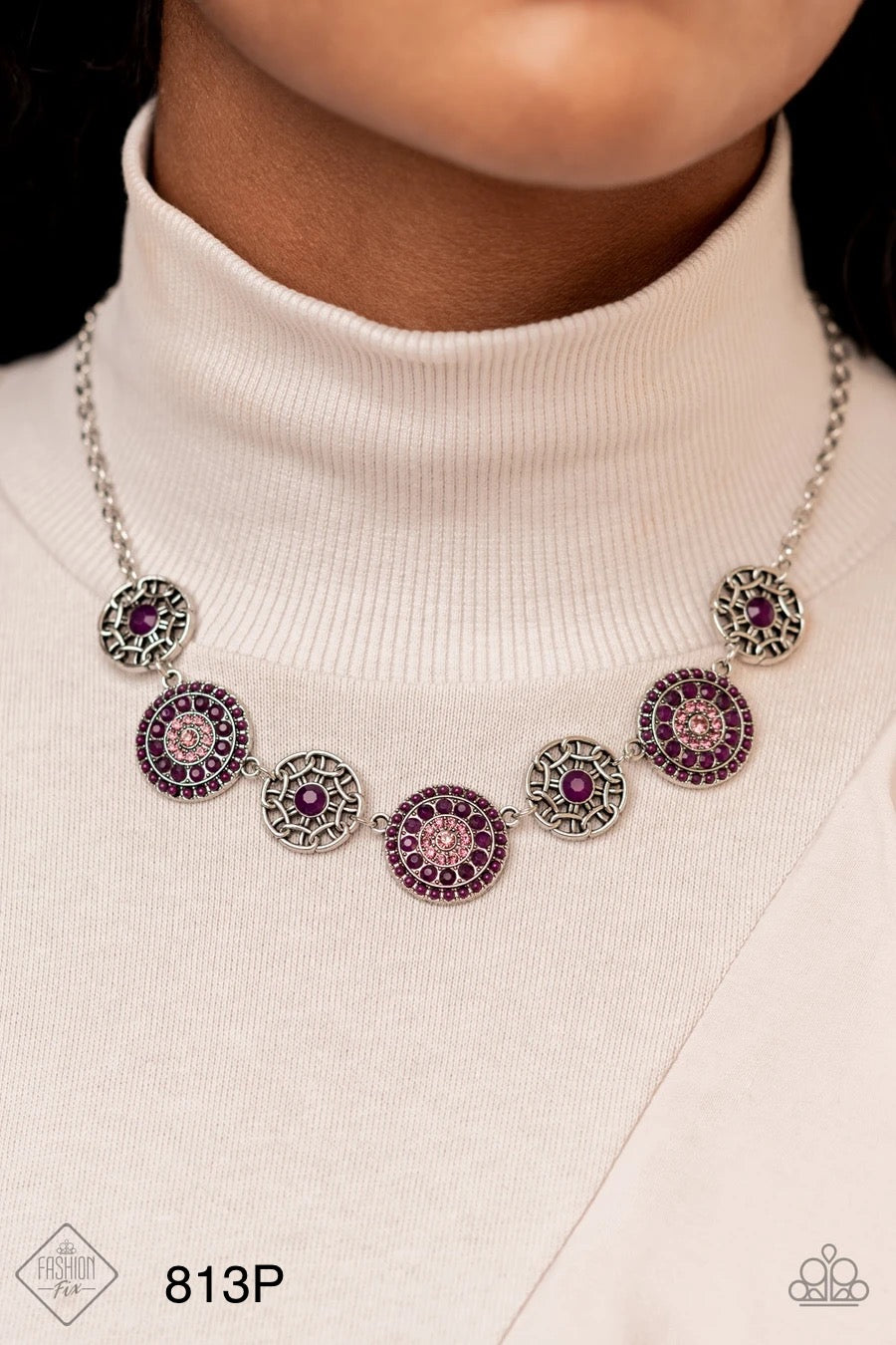 Paparazzi “Farmers Market Fashionista” Purple Necklace Earring Set