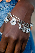 Load image into Gallery viewer, Paparazzi “VIBE to the Rhythm” Blue Adjustable Clasp Bracelet - Cindysblingboutique
