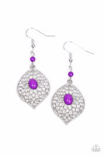 Load image into Gallery viewer, Paparazzi “Perky Perennial” Purple Dangle Earrings - Cindysblingboutique
