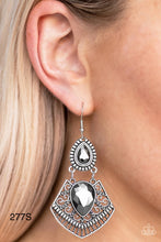 Load image into Gallery viewer, Paparazzi “Royal Remix” Silver Dangle Earrings - Cindysblingboutique
