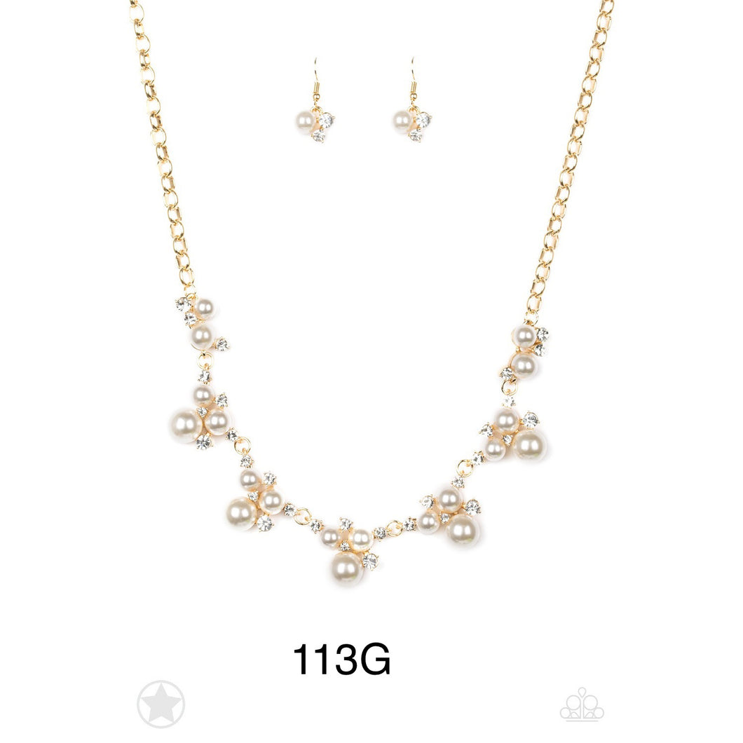 Paparazzi “Toast To Perfection” Gold - Necklace Earring Set