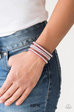 Load image into Gallery viewer, Rollin In The Rhinestones Pink Bracelet - Cindys Bling Boutique
