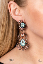 Load image into Gallery viewer, Paparazzi “Ultra Universal” - Copper Post Earrings
