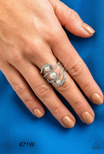 Load image into Gallery viewer, “Color Me Envious” White Stretch Ring
