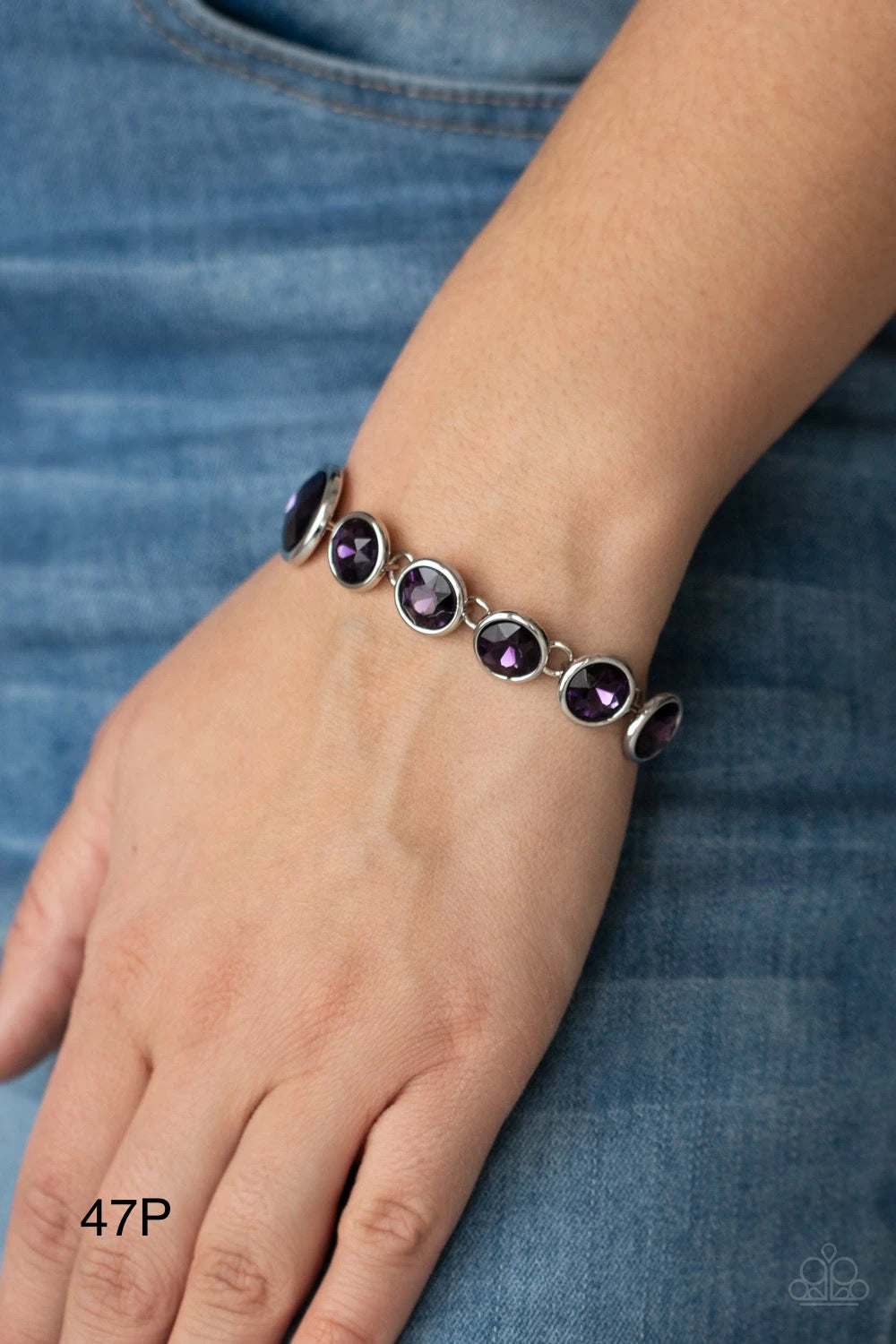 Paparazzi “Lustrous Luminosity” Purple Adjustable Clasp Bracelet - Cindysblingboutique