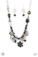 Load image into Gallery viewer, Paparazzi &quot;Charmed I Am Sure&quot; Black Necklace Earring Set
