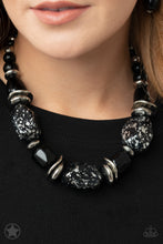 Load image into Gallery viewer, Paparazzi Blockbuster “In Good Glazes” Black Necklace Earring Set
