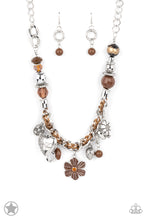 Load image into Gallery viewer, Paparazzi &quot;Charmed, I Am Sure&quot; Brown Necklace Earring Set
