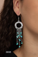 Load image into Gallery viewer, Paparazzi “Primal Prestige” - Blue Earrings
