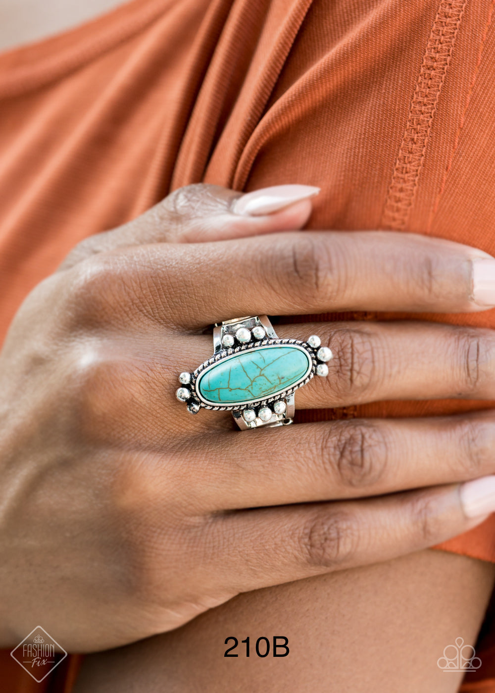 Paparazzi “Pioneer Paradise” Blue - Stretch Ring