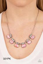 Load image into Gallery viewer, Paparazzi “Interstellar Inspiration” Pink Necklace Earring Set
