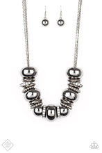 Load image into Gallery viewer, Paparazzi &quot;Only The Brave&quot; Black Necklace  Earring Set
