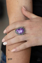 Load image into Gallery viewer, Paparazzi “Adobe Sunrise” - Purple - Stretch Ring
