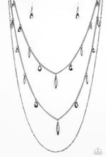 Load image into Gallery viewer, Paparazzi &quot;Bravo Bravado&quot; Black Necklace Earring Set

