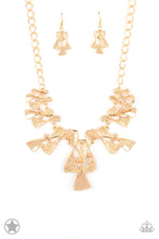 Load image into Gallery viewer, Paparazzi “The Sands of Time” - Gold Necklace Earring Set
