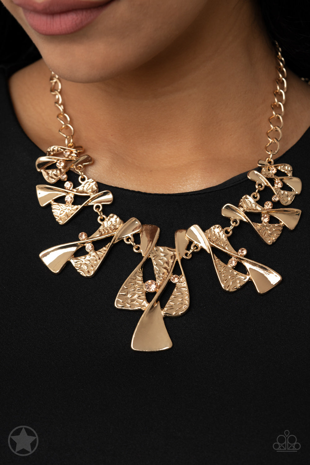 Paparazzi “The Sands of Time” - Gold Necklace Earring Set