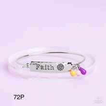 Load image into Gallery viewer, Paparazzi “Flirting with Faith” Purple Bracelet - Cindysblingboutique
